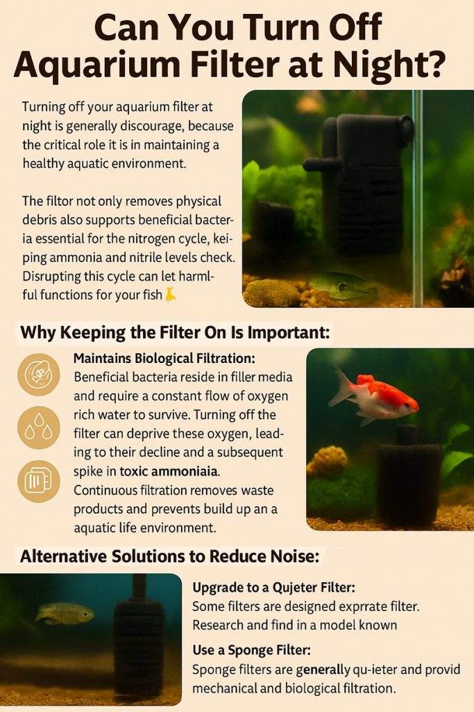turn off filter at night? 