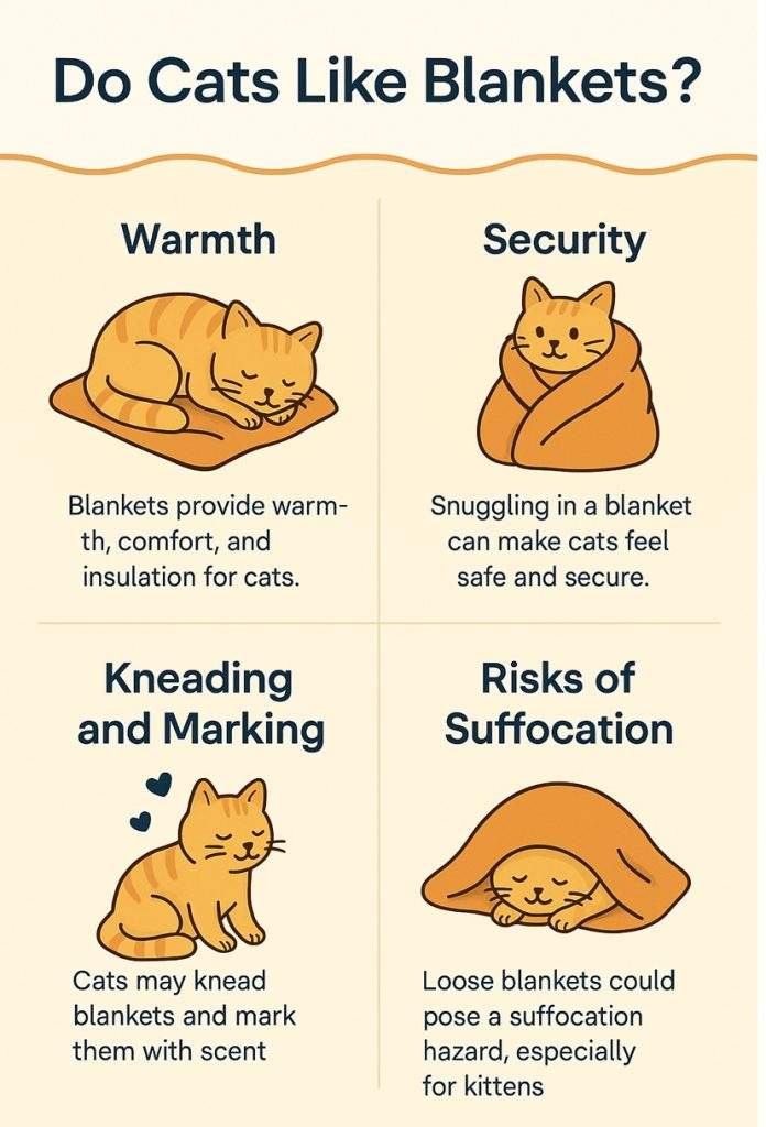 do cats love blankets