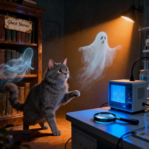 can cats see ghosts