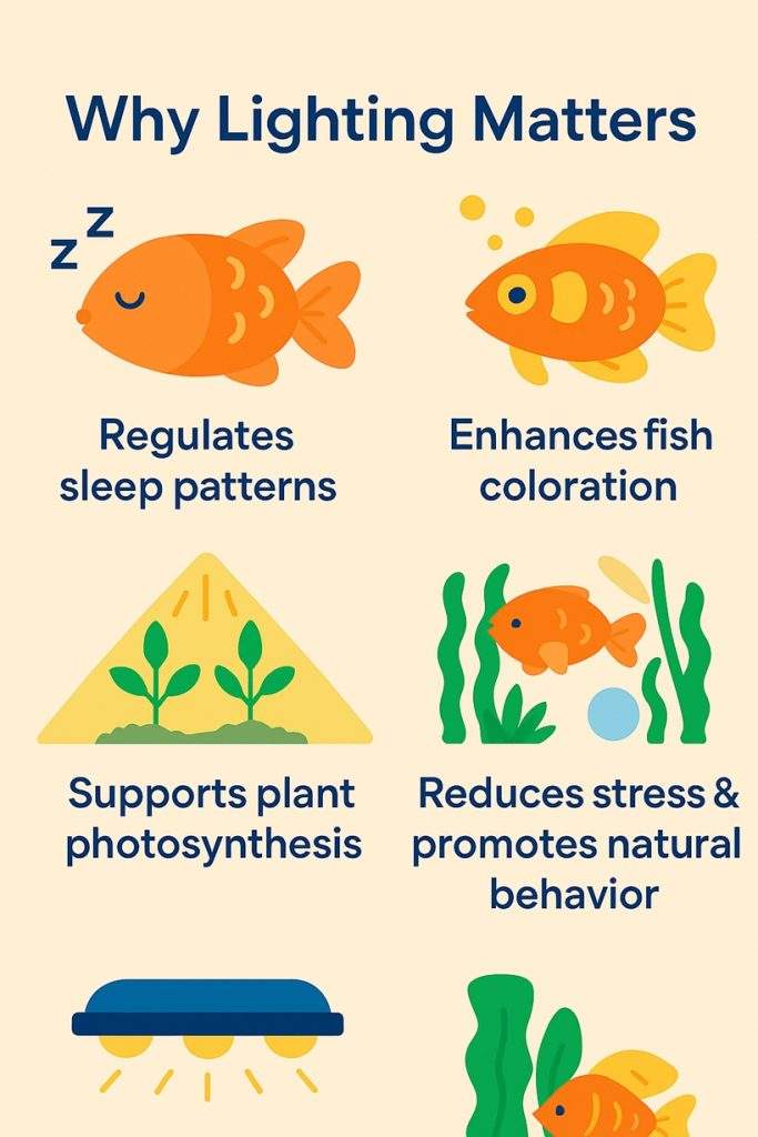 do fish need light