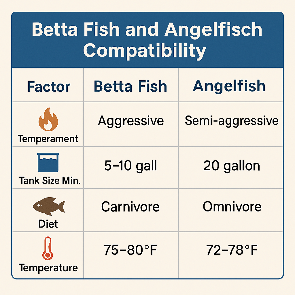 betta fish vs angelfish
