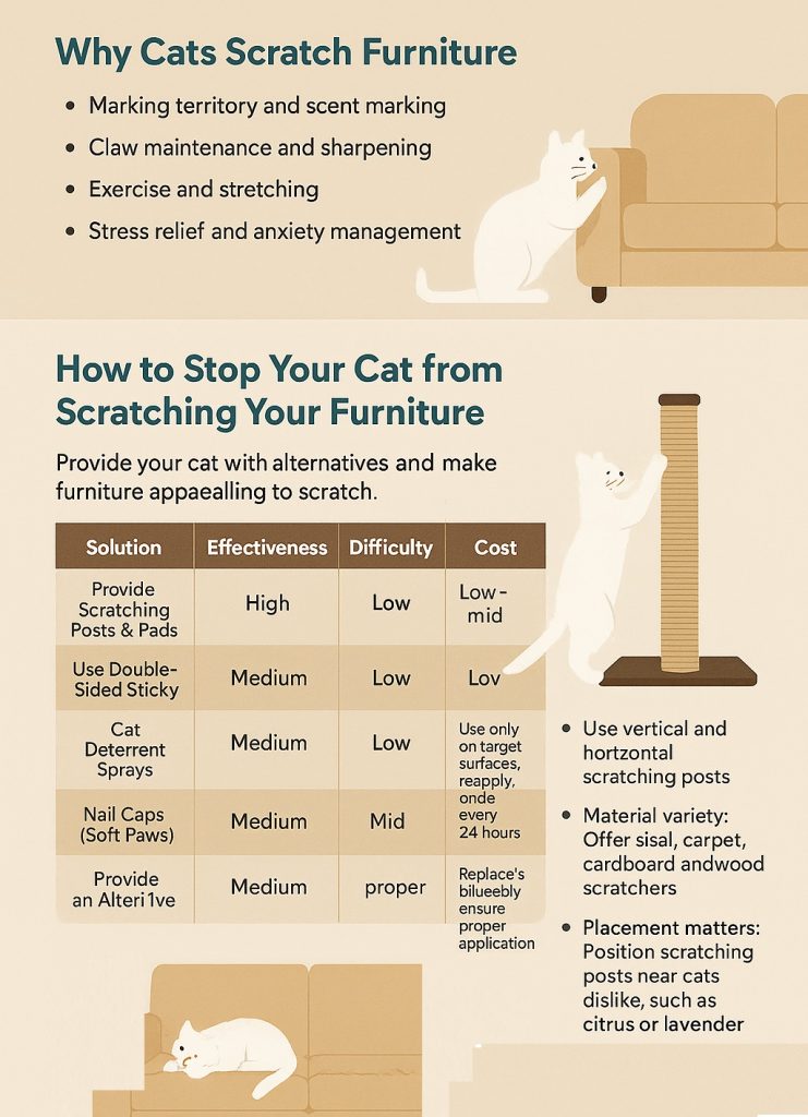 cats scratching furniture