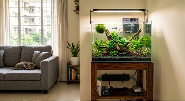 a beginner aquarium