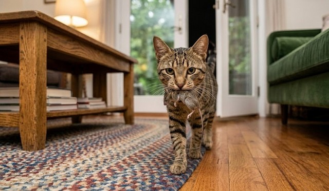 cat brings dead animals