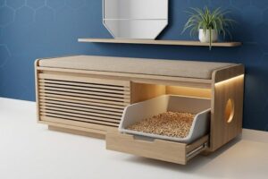 hide cat litter box
