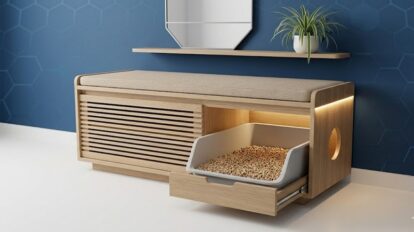 hide cat litter box