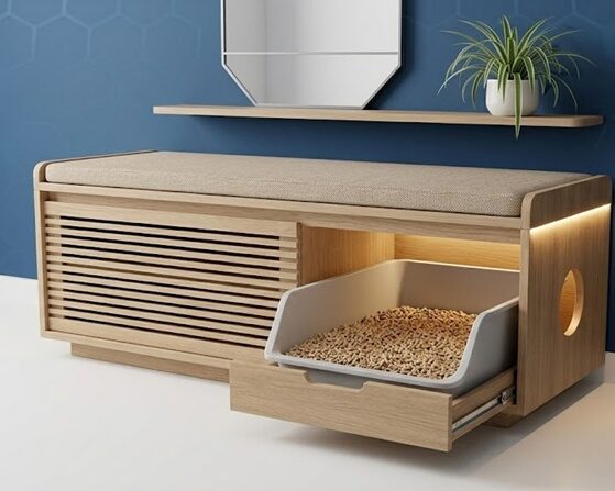 hide cat litter box